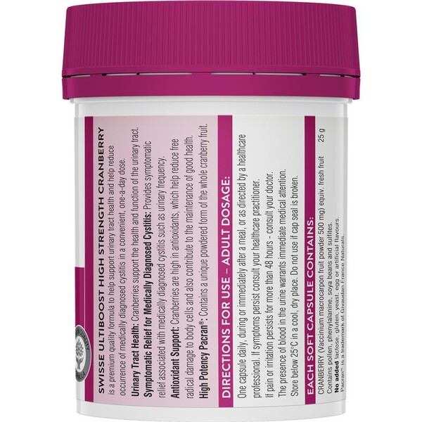 [PRE-ORDER] STRAIGHT FROM AUSTRALIA - Swisse High Strength Cranberry 90 Capsules