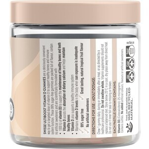 (PRE ORDER) Swisse Vitamin D Gummies 60 Pack shelf life 2yrs