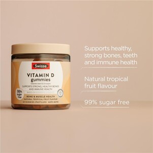 (PRE ORDER) Swisse Vitamin D Gummies 60 Pack shelf life 2yrs