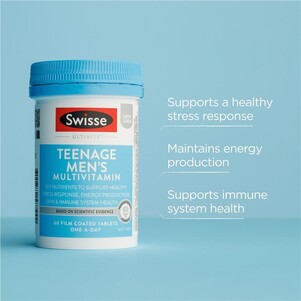 (PRE ORDER) Swisse Teenage Ultivite Men's Multivitamin 60 Tablets shelf life 2yrs