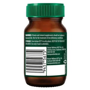 (PRE ORDER) Thompson's Organic Iron 24mg 30 Tablets shelf life 2yrs