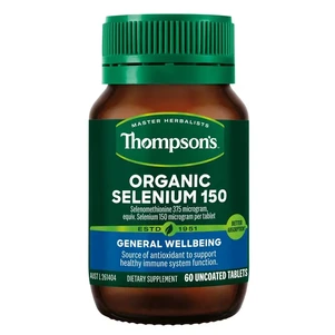 (PRE ORDER) Thompson's Organic Selenium 150 60 Tablets shelf life 2yrs