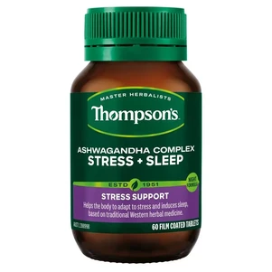 (PRE ORDER) Thompson's Ashwagandha Complex Stress + Sleep 60 Tablets shelf life 2yrs