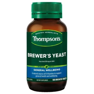 (PRE ORDER) Thompson's Brewer's Yeast 100 Tablets shelf life 2yrs
