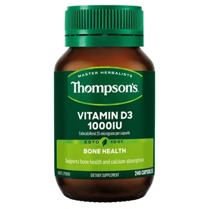 (PRE ORDER) Thompson's Vitamin D3 1000IU 240 Capsules shelf life 2yrs