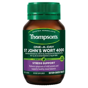 (PRE ORDER) Thompson's One-A-Day St. John's Wort 4000mg 60 Tablets shelf life 2yrs