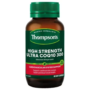 (PRE ORDER) Thompson's CoQ10 300mg 60 Capsules shelf life 2yrs