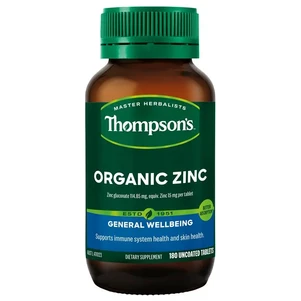 (PRE ORDER) Thompson's Organic Zinc 180 Tablets shelf life 2yrs