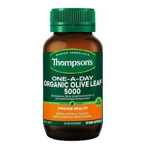 (PRE ORDER) Thompson's One-A-Day Organic Olive Leaf 60 Capsules shelf life 2yrs