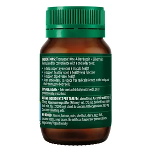 (PRE ORDER) Thompson's One-A-Day Lutein + Bilberry 30 Tablets shelf life 2yrs