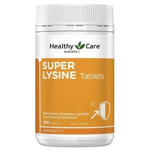 (PRE ORDER) Healthy Care Super Lysine Cold Sore Relief 1000mg 100 Tablets shelf life 2yrs