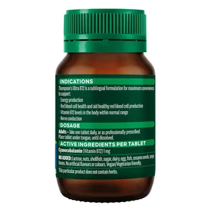 (PRE ORDER) Thompson's Ultra B12 1000mcg 100 Tablets shelf life 2yrs