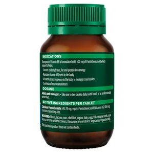 (PRE ORDER) Thompson's B5 Pantothenic Acid 500mg 60 Tablets shelf life 2yrs