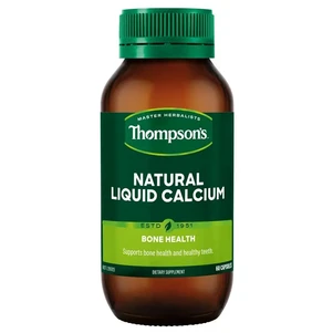 (PRE ORDER) Thompson's Natural Liquid Calcium 60 Capsules shelf life 2 yrs