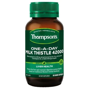 (PRE ORDER) Thompson's One-A-Day Milk Thistle 42000mg 60 Capsules shelf life 2yrs